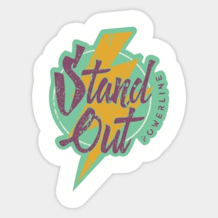 Powerline - Stand Out - World Tour 95' - Vintage Green Sticker